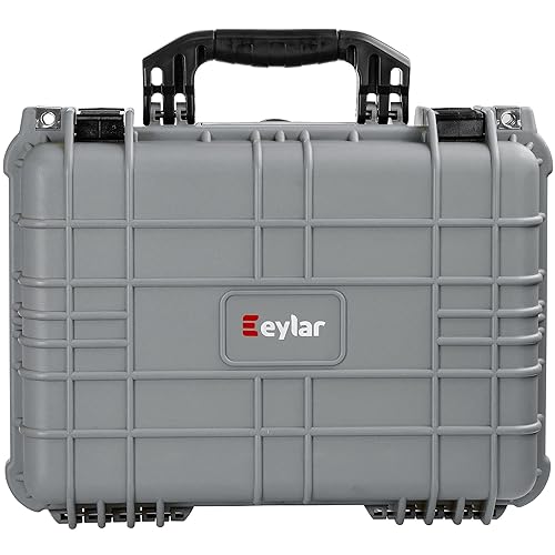 Eylar 16" Hard Camera Case, IP67 Waterproof & Shockproof for Gear, Equipment, Drones, and Tools with Customizable Foam, TSA Compliant, 16 inch 13 inch