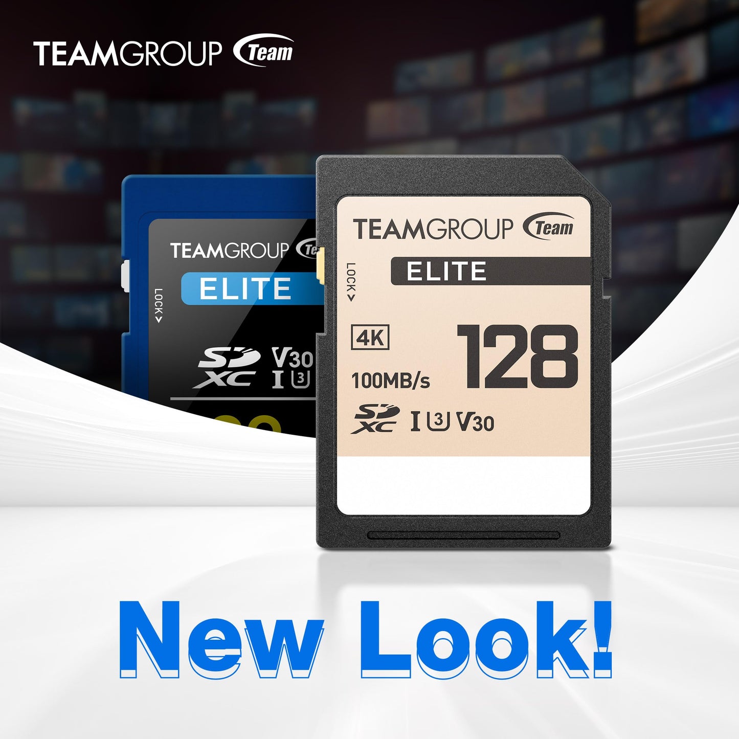 TEAMGROUP Elite 256GB UHS-I U3 V30 UHD Read Speed up to 100MB/s SDXC High Speed 4K Memory Card Compatible with Canon Sony Nikon Panasonic FUJIFILM