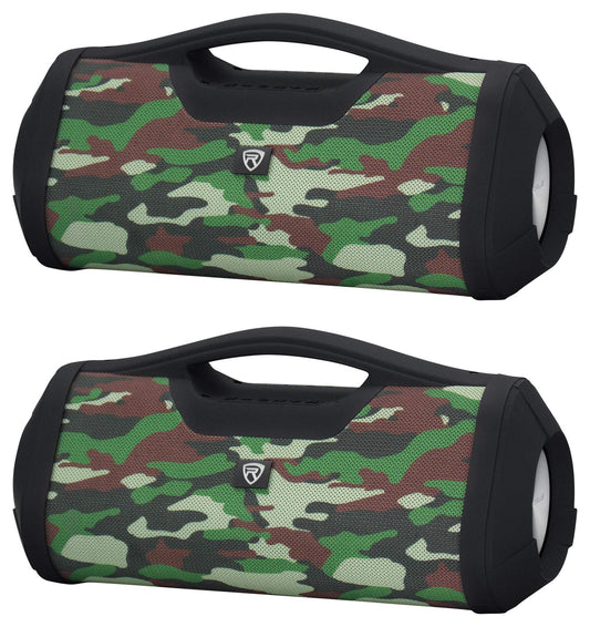 Rockville RPB-XL Camo Portable Bluetooth Speaker Boombox, 30W RMS, TWS Linking, USB Powerbank, Long Battery Life, for Outdoor Adventures and Parties
