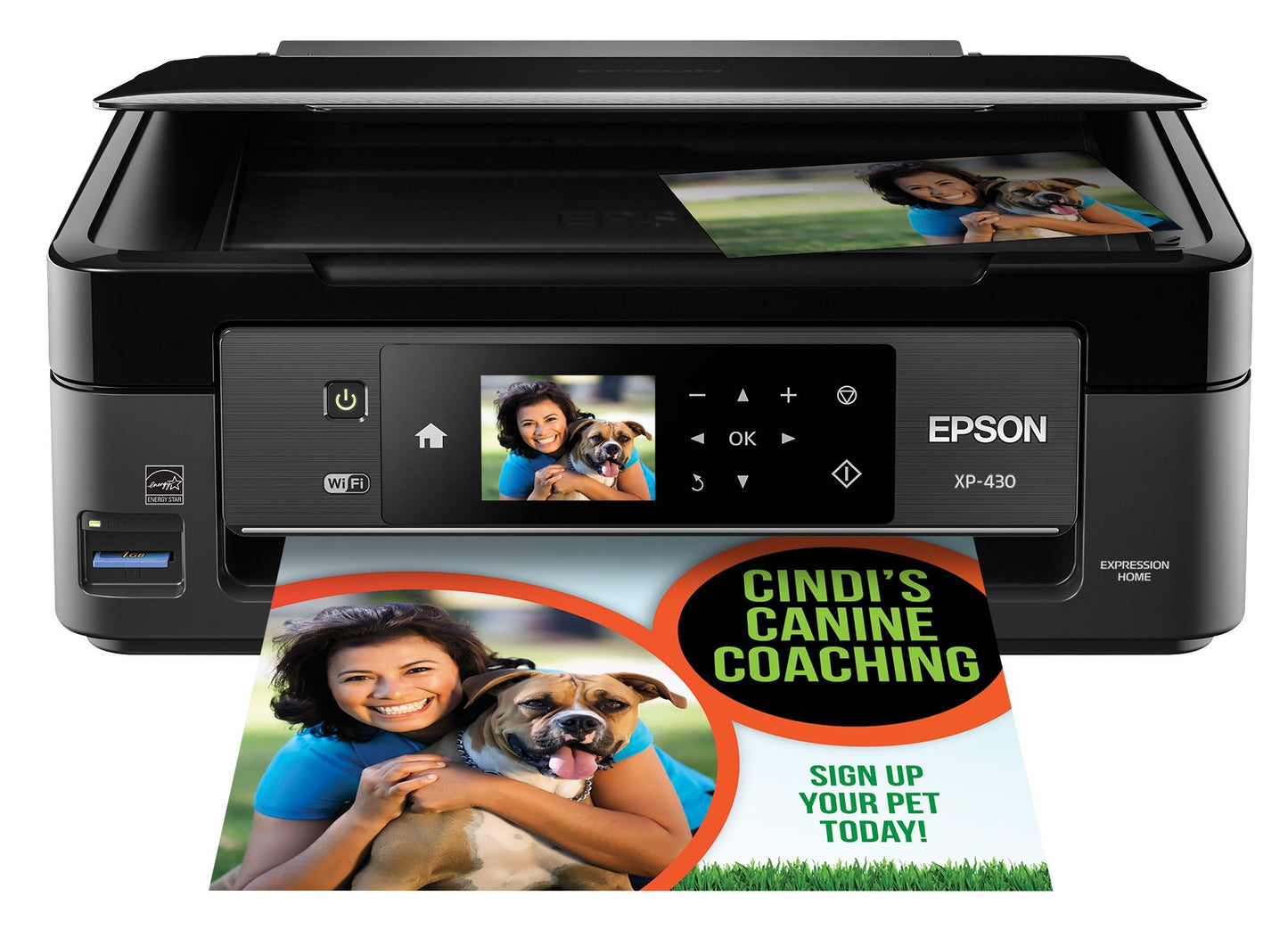 Epson Expression Home XP-430 Wireless Color Photo Printer with Scanner and Copier, Works with Alexa