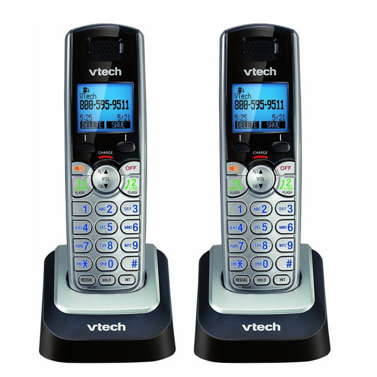 VTech DS6101 Accessory Handset for VTech DS6151, Silver. Pack of 2