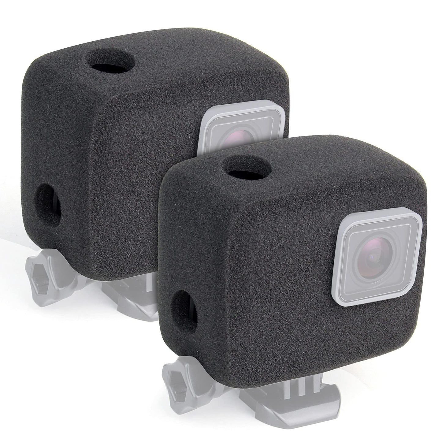 GEPULY 2-Pack Windslayer Housing Frame Case Wind Cover for GoPro Hero 7 6 5 Black Reduces Wind Noise for Optimal Audio Recording