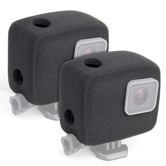 GEPULY 2-Pack Windslayer Housing Frame Case Wind Cover for GoPro Hero 7 6 5 Black Reduces Wind Noise for Optimal Audio Recording