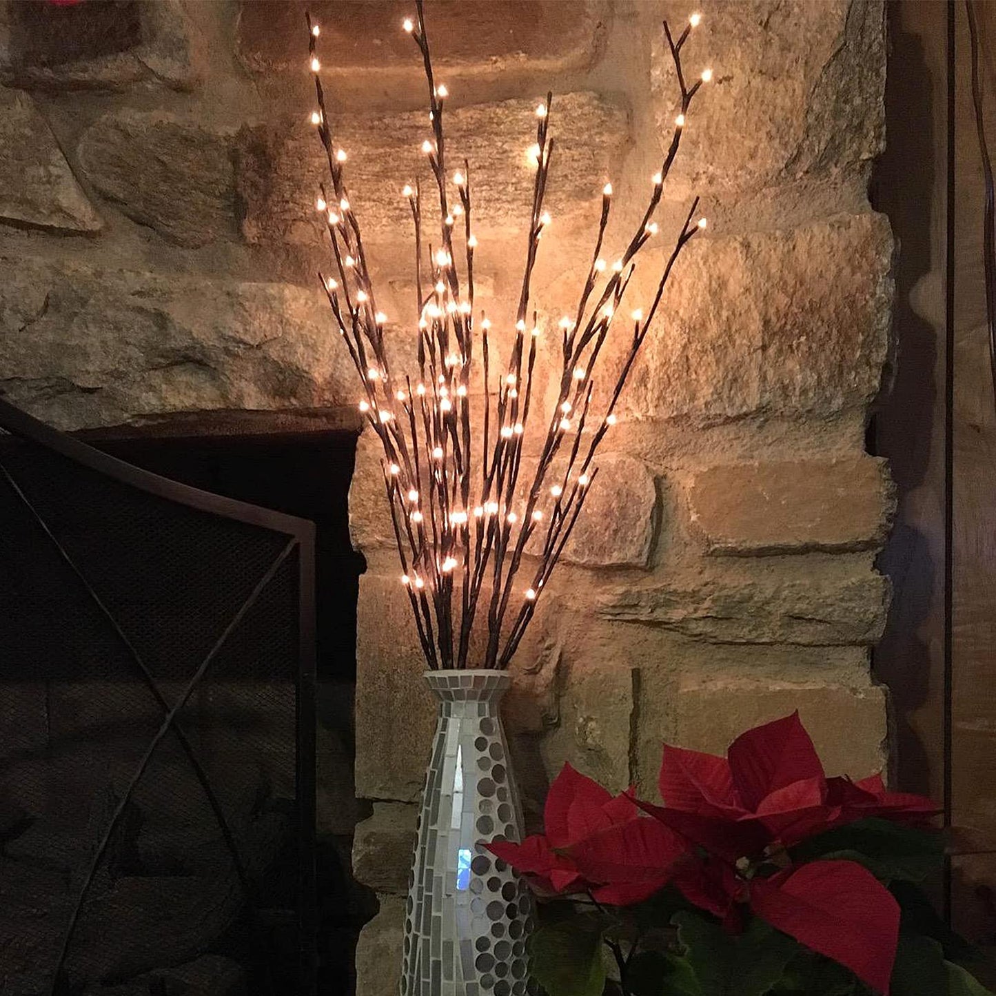 The Light Garden Lighted Willow Vine (Three Branch)