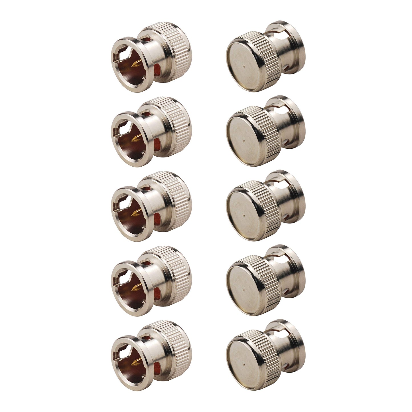BINGFU BNC Connector Shorting Copper Protecting Dust Cap Protective Cover (10-Pack) for BNC Female Cable Connector Adapter Video Surveillance Camera