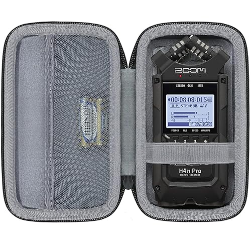 co2CREA Hard Case Replacement for Zoom H4n Pro Portable Recorder Stereo Microphones