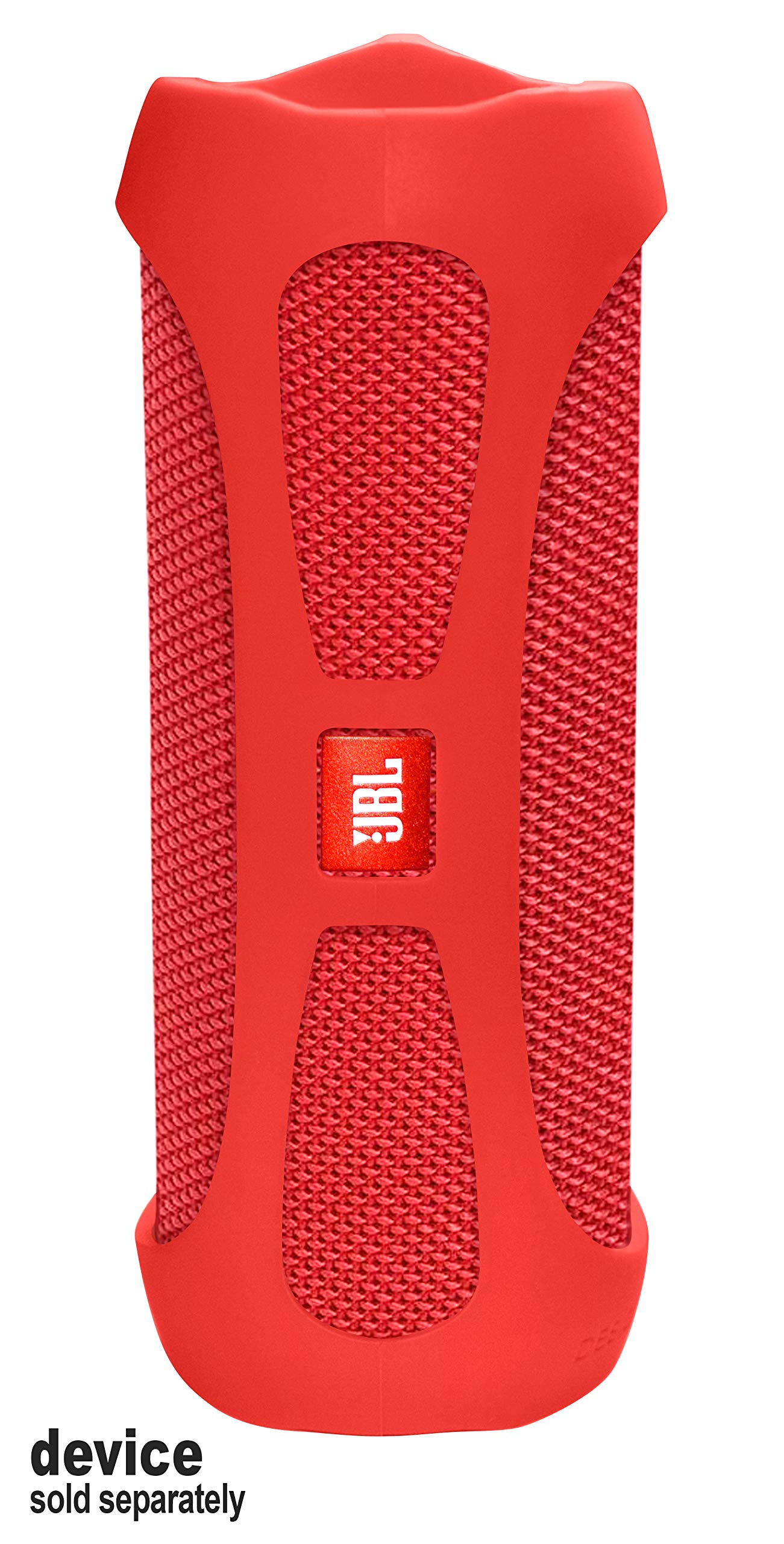 Alltravel Protective case for FLIP4 Waterproof Portable Speaker, Tailor Made Portable Sound Through Design, Easy to go Super Strong Carabiner (Red)