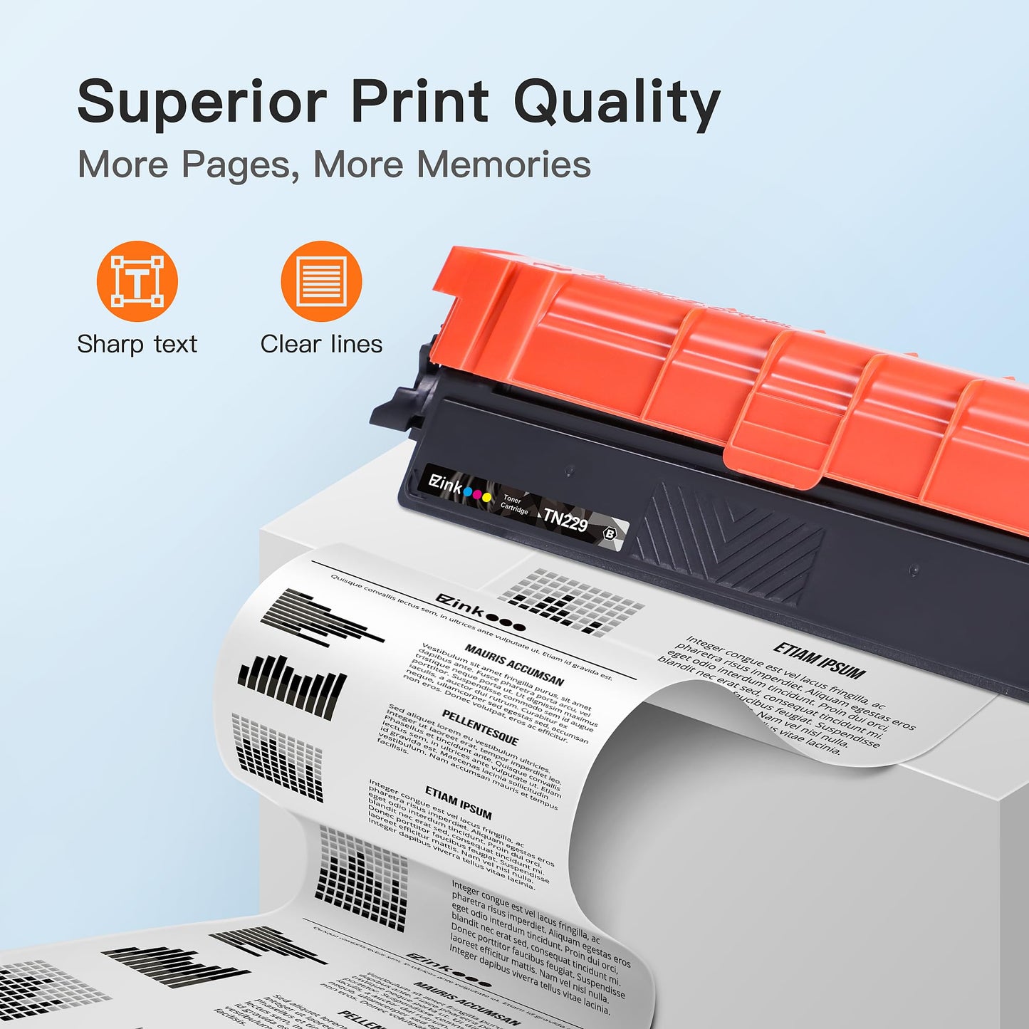 E-Z Ink Compatible for Brother TN229 Toner Cartridges 4 Pack TN-229 TN 229