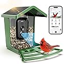 Hibird 4K HD Smart Bird Feeder with Camera Solar Powered, 2.4GHz/5GHz Dual WiFi Auto Capture Bird Video, Real-time Notifications & Live Streaming, AI