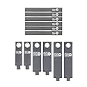 Wrap-It Storage Heavy-Duty Quick Straps - Assorted 12 Pack (Grey)