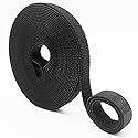 Double-Sided Hook and Loop Straps, Self-Gripping, 1/2 Inch, Cut to Length, Heavy Duty, Quick Wrap Cable Straps, Hook and Loop Roll for Bundling