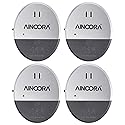 Window Alarm Sensors 4 Pack, Glass Break Sensor 130DB Loud Window Vibration Alarms, Burglar Intruder Entry Detector for Indoor Home Office Apartment