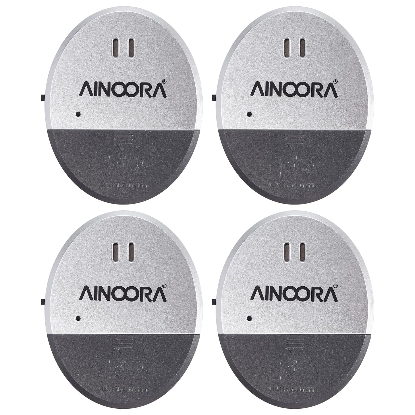 Window Alarm Sensors 4 Pack, Glass Break Sensor 130DB Loud Window Vibration Alarms, Burglar Intruder Entry Detector for Indoor Home Office Apartment
