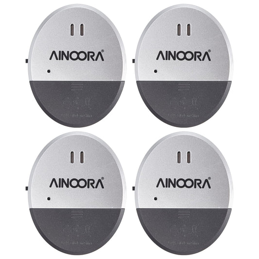 Window Alarm Sensors 4 Pack, Glass Break Sensor 130DB Loud Window Vibration Alarms, Burglar Intruder Entry Detector for Indoor Home Office Apartment