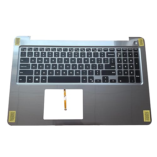 LTPRPTS Replacement for Dell 15 5565 5567 Laptop Upper Case Palmrest Backlit Keyboard Assembly Part PT1NY 0PT1NY Top Cover