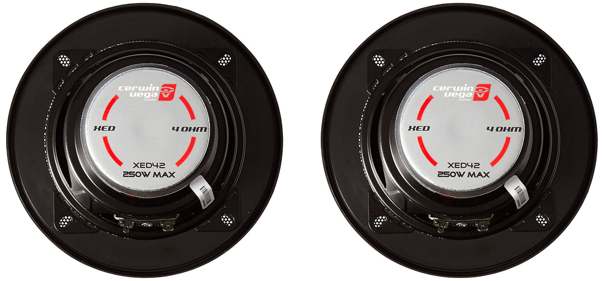 Cerwin-Vega Coaxial Car Speaker Pair 4" 2 Way XED42