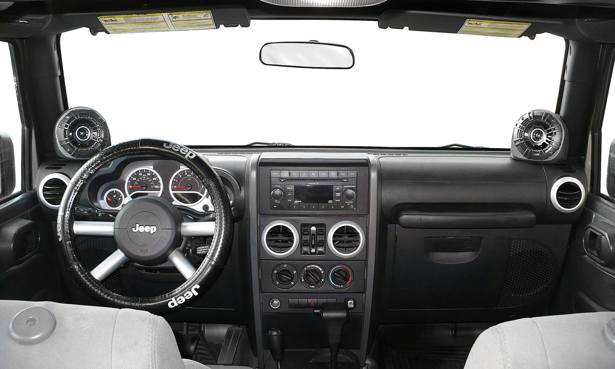 Select Increments 2007-2014 Compatible with Jeep Wrangler JK and Unlimited Without Infinity or Alpine Premium Factory Systems Pillar Pods Enclosures Only PP0714