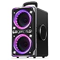 FREEPEAR Party Bluetooth Speaker - 240W Peak Loud Speaker, Dazzling Light Show, Deep Bass, IPX4 Waterproof, 15H Battery, TWS Pairing, BT 5.3 Wireless