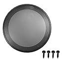 Fielect 2Pcs 8" Speaker Grill Cover Mesh Decorative Circle Woofer Guard Protector Cover Audio Accessories Black Cloth Cover with 8 Screws