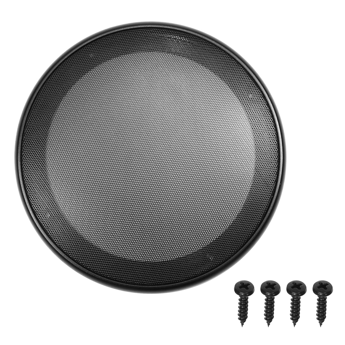 Fielect 2Pcs 8" Speaker Grill Cover Mesh Decorative Circle Woofer Guard Protector Cover Audio Accessories Black Cloth Cover with 8 Screws