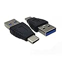 Wpeng Qaoquda USB-C Adapter, (2-Pack) USB 3.1 Type-C Male to USB 2.0 A Male Extension Adapter for Laptop,Tablet, Mobile Phone and More (USB C M/A M)