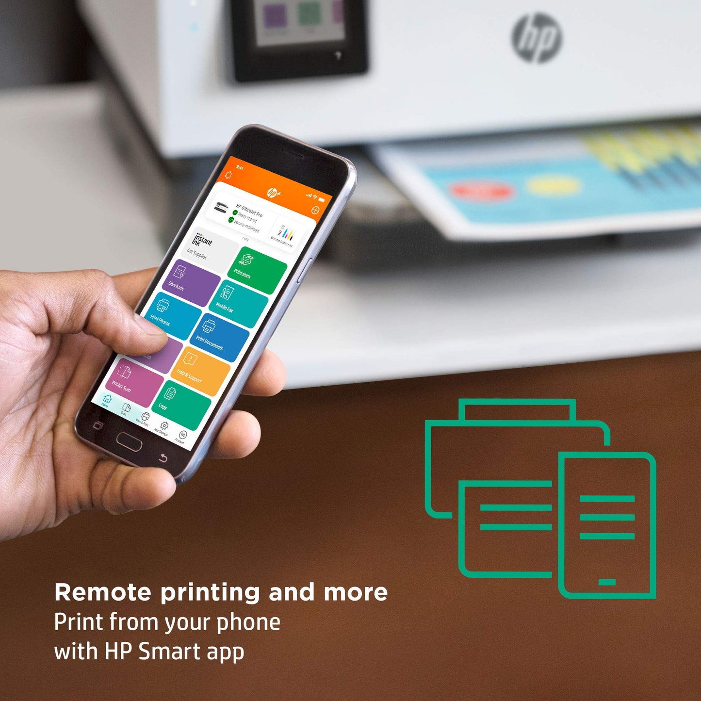 HP OfficeJet Pro 8025e Wireless Color All-in-One Printer with bonus 6 months Instant Ink with HP+ (1K7K3A)