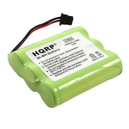 HQRP Cordless Phone Battery Compatible with Panasonic KX-TC1740B, KX-TC1741, KX-TC1741B, KX-TC1743 Cordless Telephone/Extended/High-Capacity