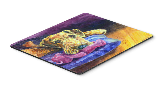 Caroline's Treasures 7345MP Airedale Terrier Teddy Bear Mouse Pad, Hot Pad or Trivet for Home Office Gaming Working Computers Laptop Mouse