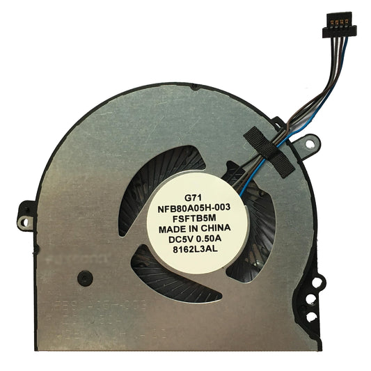 Replacement CPU Cooling Fan for HP Pavilion 15-CC700 15T-CC000 15-CC708TX 15-CC715TX 14-BK 15-CK, TPN-Q191, 927918-001