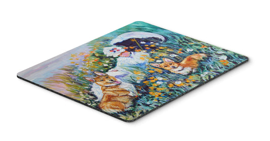 Caroline's Treasures 7324MP Corgi Classics Mouse Pad, Hot Pad or Trivet for Home Office Gaming Working Computers Laptop Mouse Mat,Washable Large