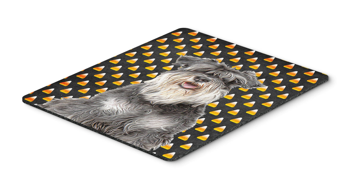 Caroline's Treasures KJ1213MP Candy Corn Halloween Schnauzer Mouse Pad, Hot Pad or Trivet for Home Office Gaming Working Computers Laptop Mouse