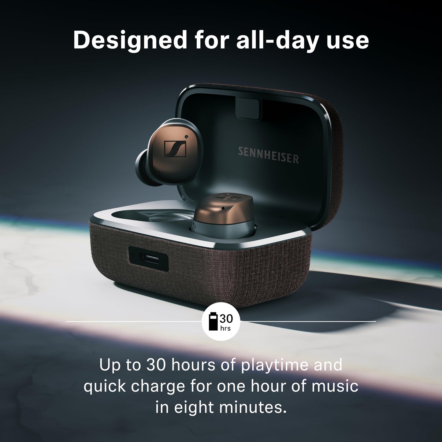 Sennheiser MOMENTUM True Wireless 4 Smart Earbuds, Bluetooth 5.4, Crystal-Clear Sound, Noise Cancelling Earbuds, Comfortable Design, 30-Hour Battery