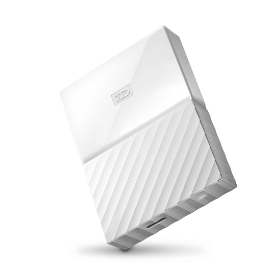 WD 3TB White My Passport Portable External Hard Drive - USB 3.0 - WDBYFT0030BWT-WESN