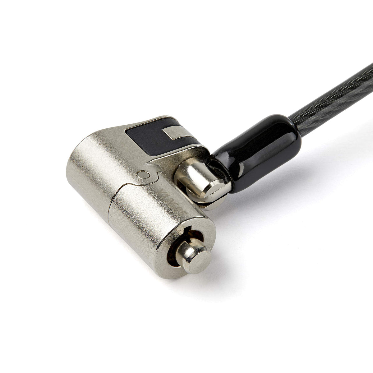 StarTech 6.6ft (2m) 3-in-1 Universal Laptop Cable Lock, TAA, Nano Wedge