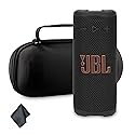 JBL Grip Portable Bluetooth Speaker Black (JBLGRIPBK) - IP68 Waterproof & Dustproof | Bluetooth 5.4 | AI Sound Boost | 14-Hour Battery | Includes
