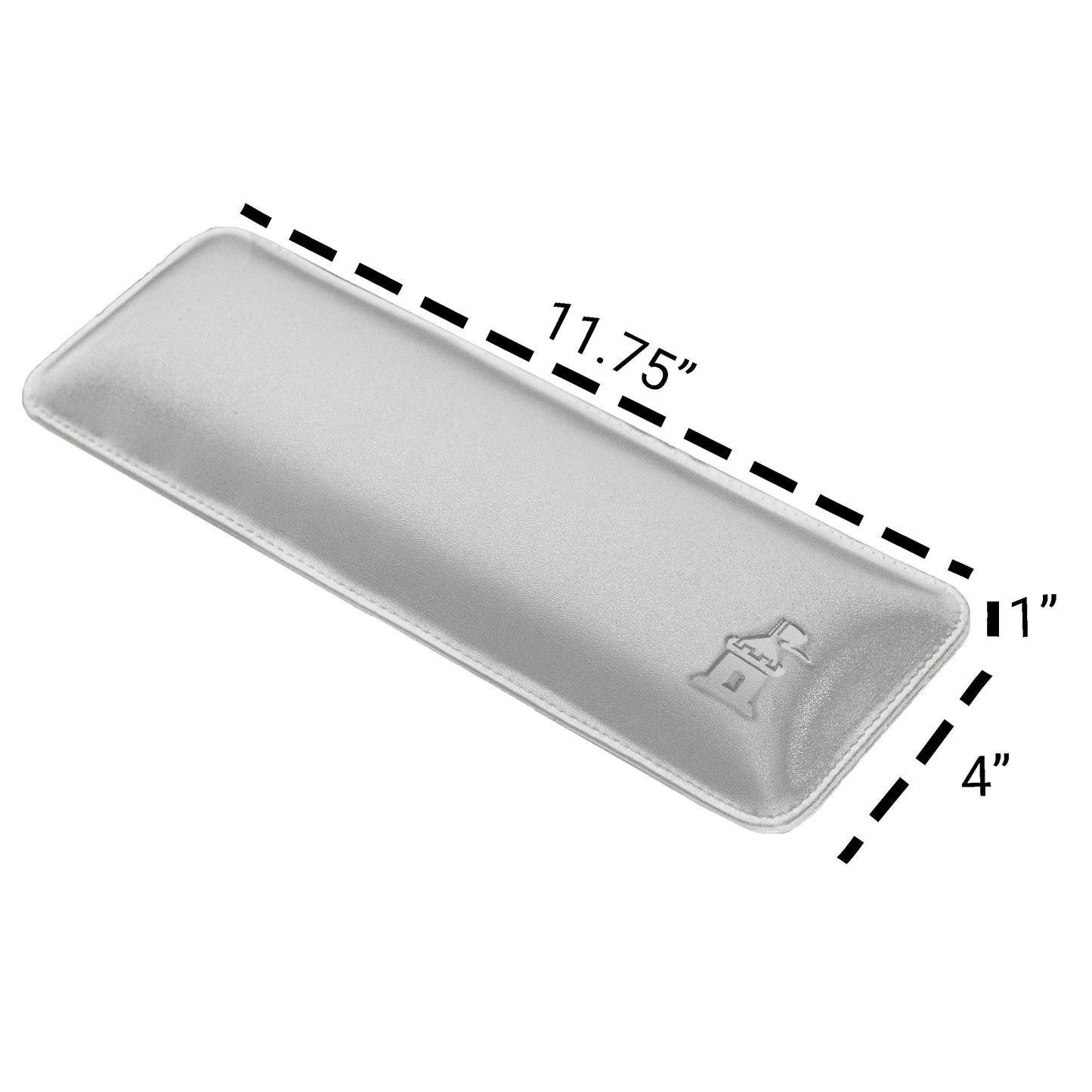 Bailey Compact by Castle - Wrist Rest for Keyboards with Around 61 Keys - Leather Ergonomic Computer Extra Firm Keyboard Wrist Support for Typists
