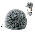 FONDFRAMORY Pop Filter for Blue Yeti Microphone, Mic Cover Furry Microphone Windscreen Compatible with Blue Yeti, Wind Muff Sound Insulation