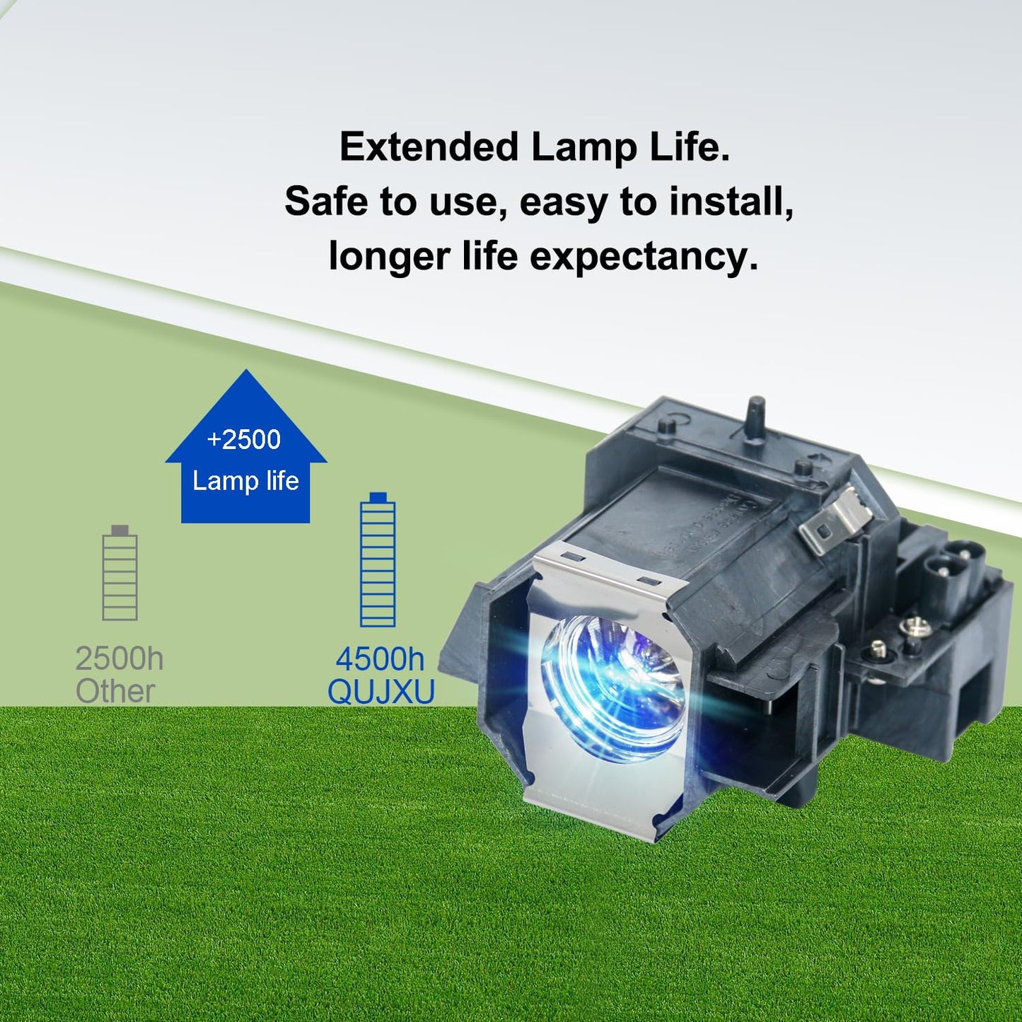 QUJXU V13H010L39 Replacement Projector Lamp for ELPLP39 for EMP-TW1000 EMP-TW2000 EMP-TW700 EMP-TW980 Home Cinema 1080 Projector with Housing
