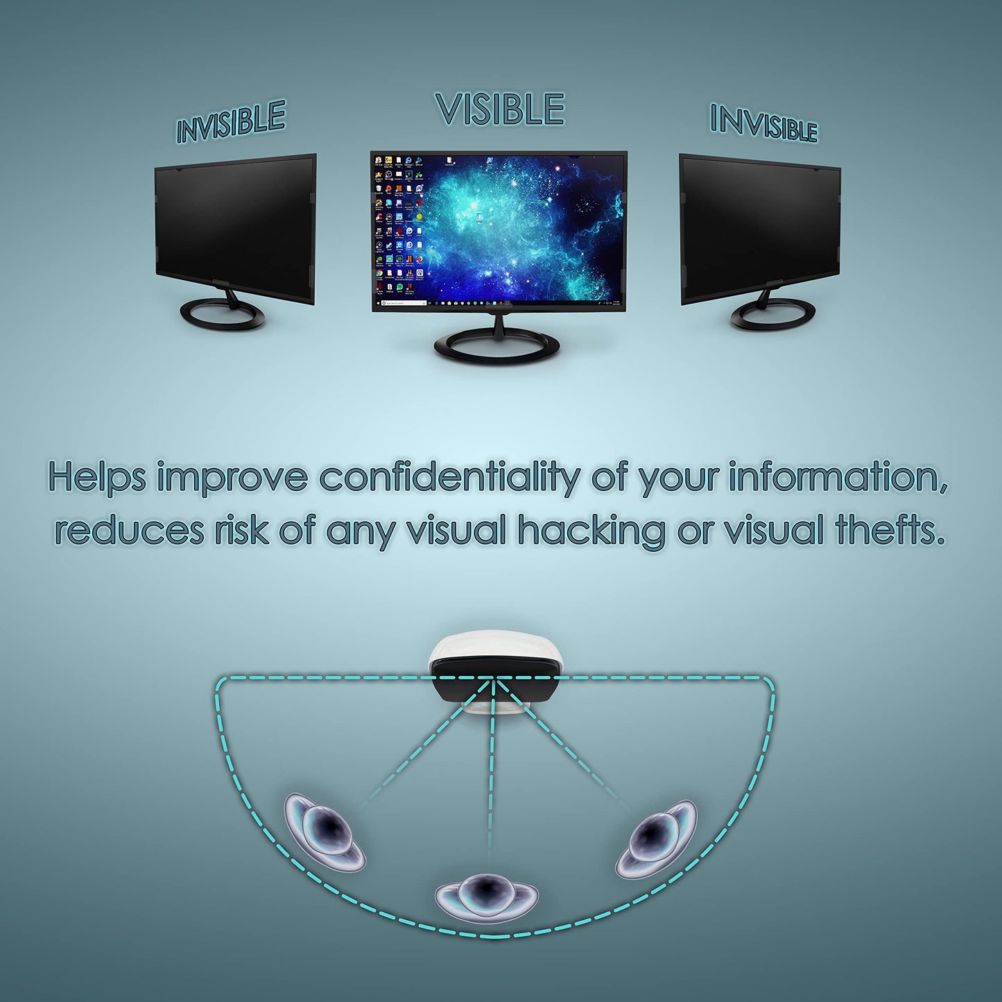 Privacy Screen Filter for 18.5 Inches (Screen Measured Diagonally) Desktop Computer Monitor, Aspect Ratio 16:9 (16.14 inch width x 9.09 inch height)