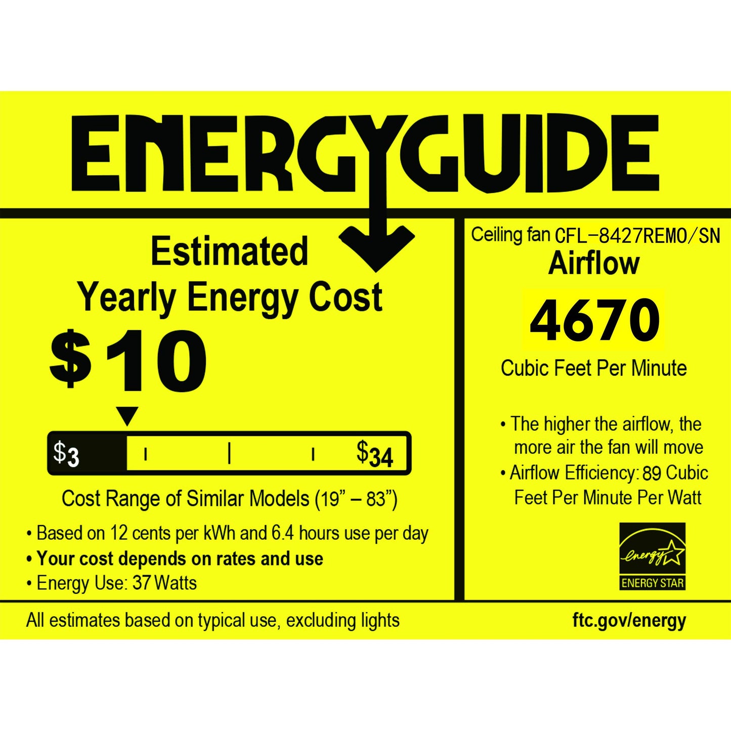 Edreyan Satin Nickel 52 inch 5 Blade Ceiling Fan