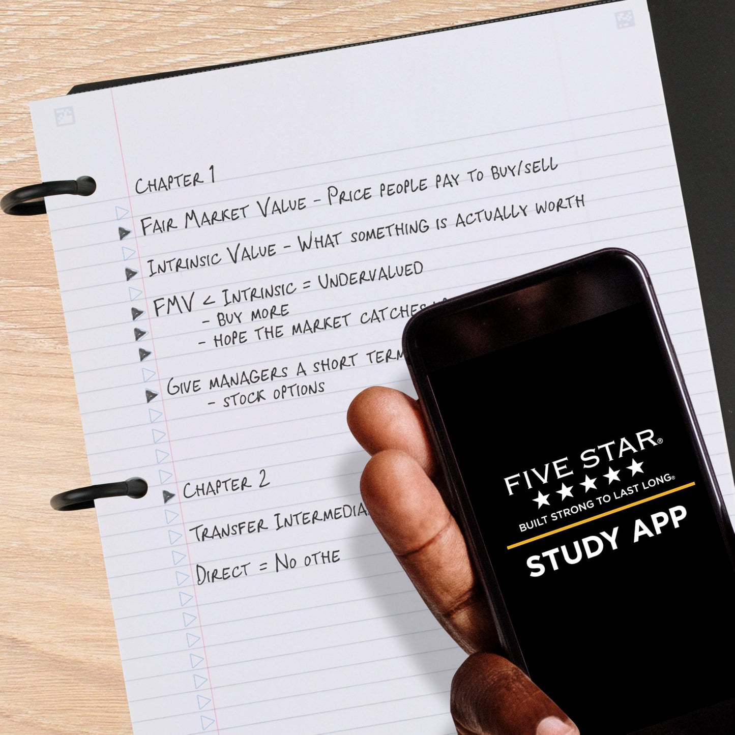 Five Star Flex Refillable Notebook + Study App, College Ruled Paper and 1-1/2 Inch TechLock Ring Binder with Pockets, Tabs and Dividers, 300 Sheet