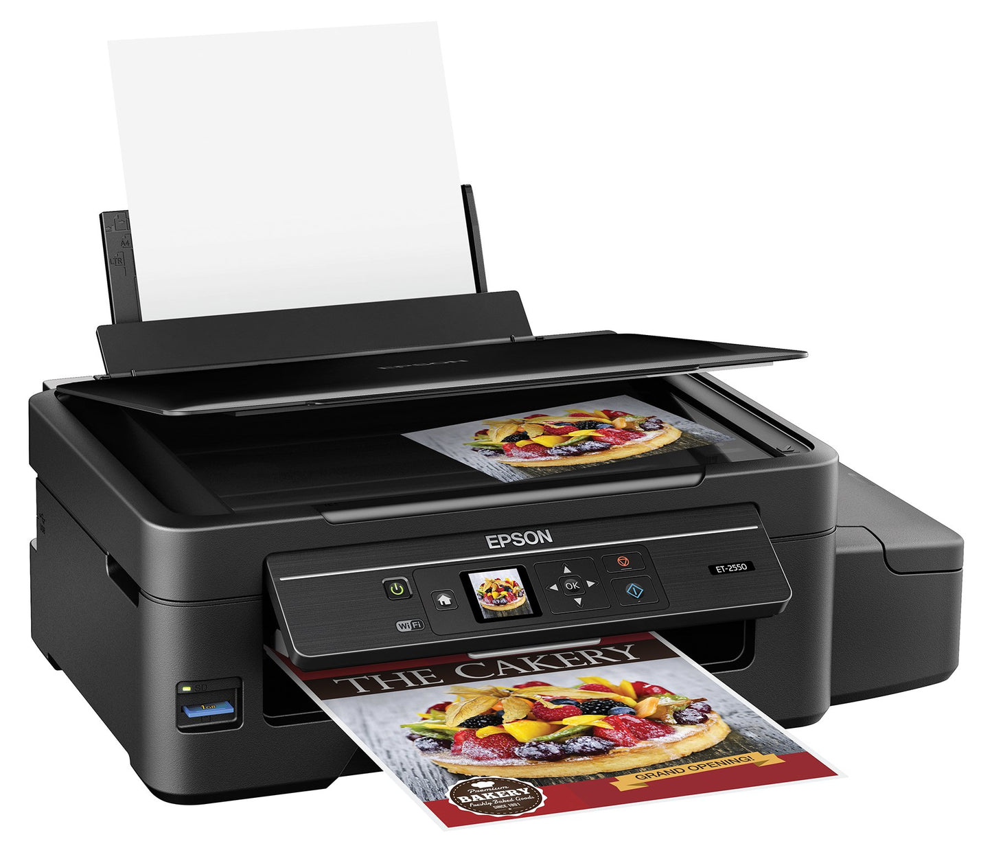 Epson Expression ET-2550 EcoTank Wireless Color All-in-One Supertank Printer with Wi-Fi, Wi-Fi Direct, Tablet and Smartphone Printing, Easily