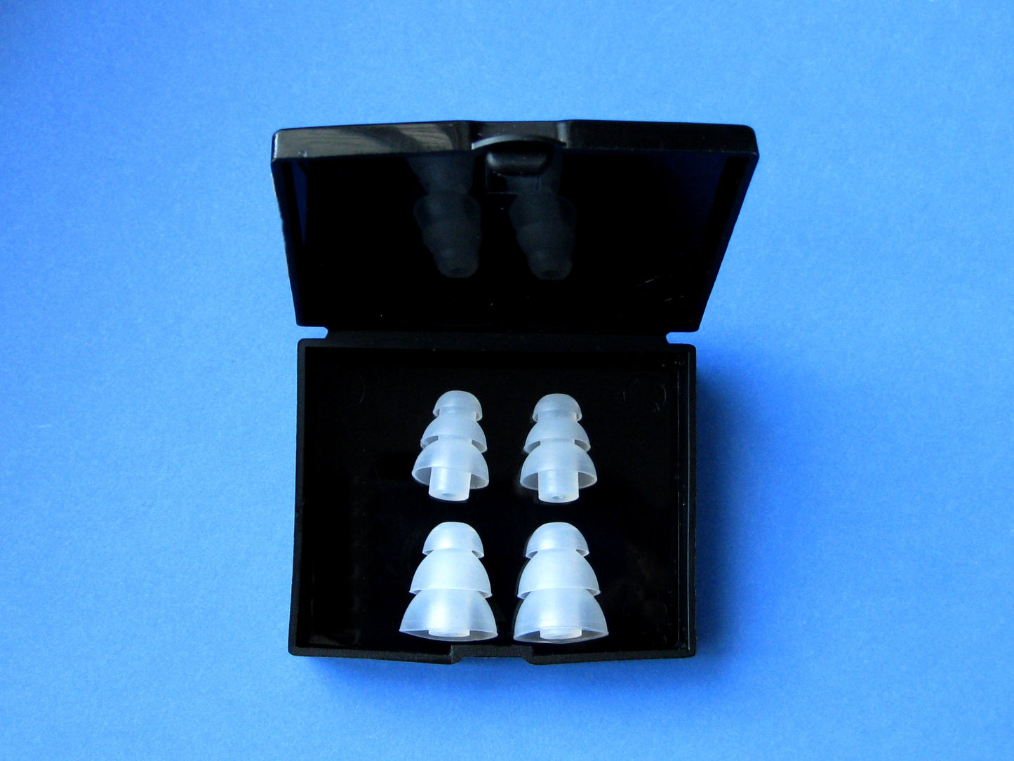 4 Pcs : 2 Small and 2 Large Clear Triple Flange Earbuds Eartips Set Compatible with Westone UM1, UM2, UM2 RC, UM3, UM3 RC, UM3X, UM3x RC and Westone…