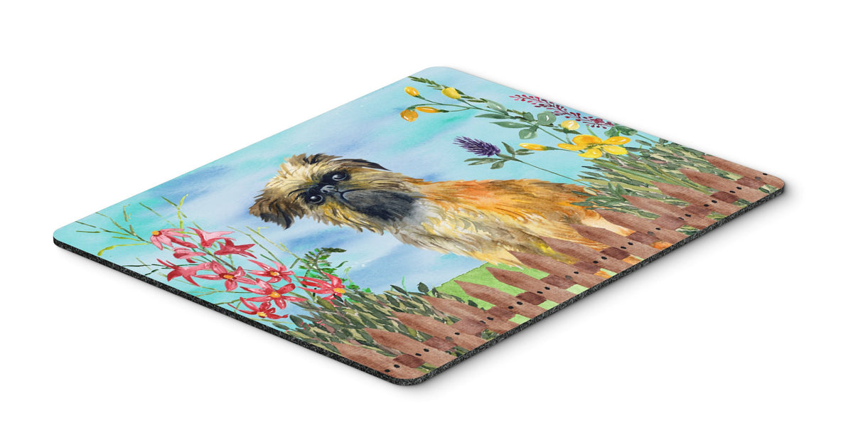 Caroline's Treasures CK1249MP Brussels Griffon Spring Mouse Pad, Hot Pad or Trivet for Home Office Gaming Working Computers Laptop Mouse Mat,Washable