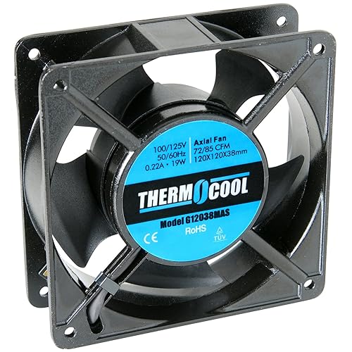 Thermocool Axial Cooling Fan 110V 72CFM 4.72" X 4.72"