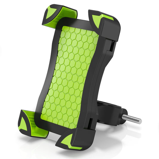 ARTIX Bicycle Mount Phone Holder for Bike, Cradle Stand Features 360 Rotation Capability and Universal Clamp for iPhone/Android/Samsung/Nexus (Green)