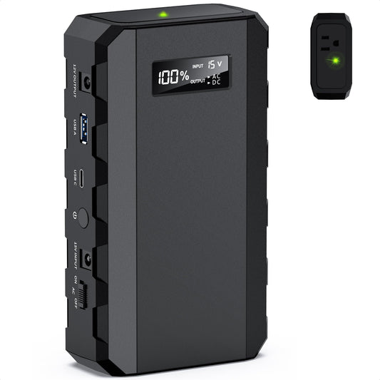 Apowking Power Bank with AC Outlet, 65W Portable Laptop Battery Bank Fast Charging, 88.8Wh 24000mah Power Station for Outdoor Camping PowerBank Travel