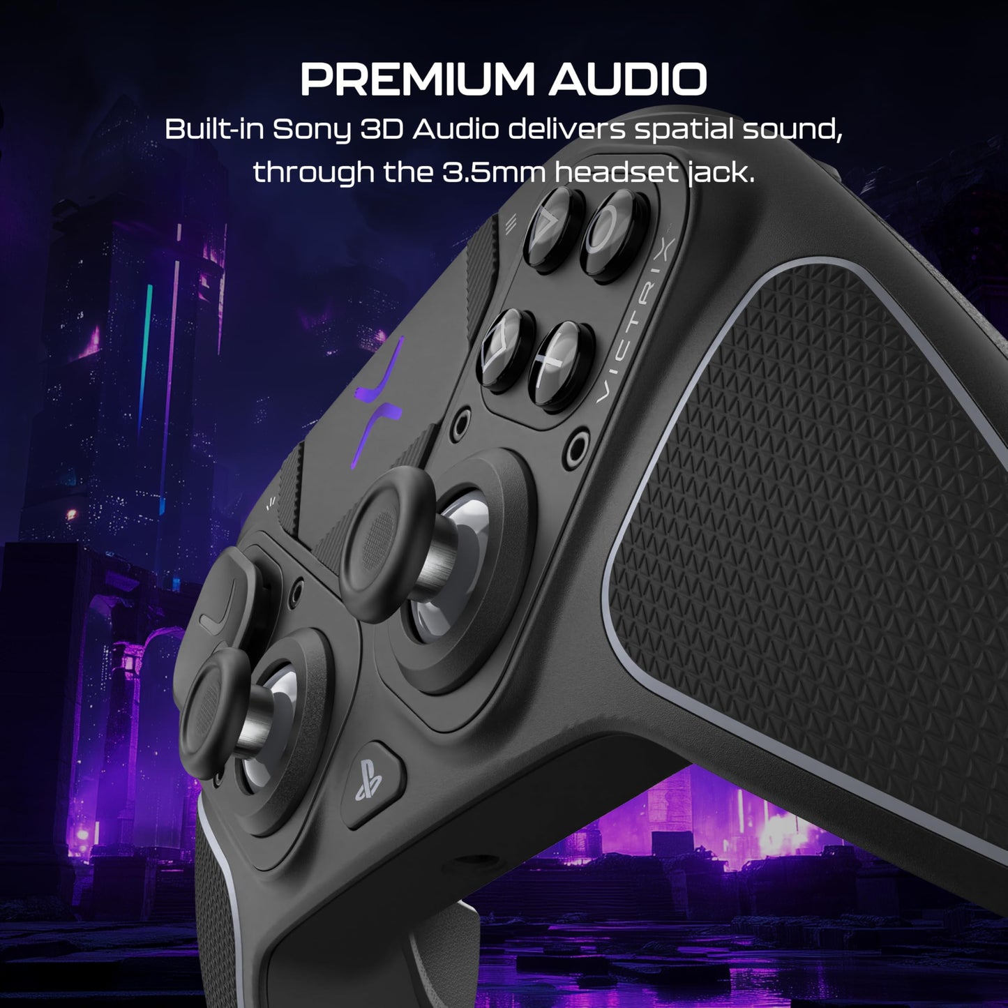 Turtle Beach Victrix Pro BFG Reloaded Wireless Gaming Controller Officially Licensed for PlayStation 5, PS5, PS4, PC, Fightpad Module, Hall-Effect