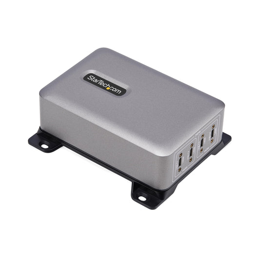 StarTech.com 4-Port USB-C Charging Station, 240W GaN Charger Block for MacBook Pro/Air, iPhone 16/15/Pro, iPad Pro, Dell XPS, Pixel and More