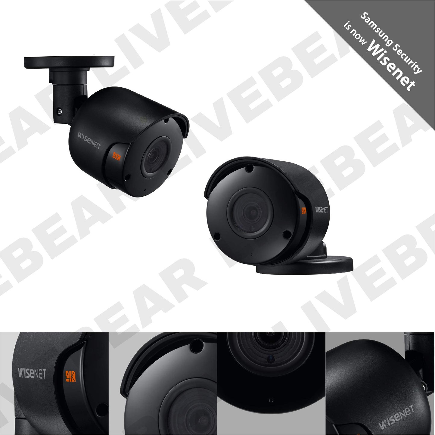 Wisenet SDC-99447BF - 4K Ultra HD Weatherproof Bullet Camera, Compatible with SDH-B94047BF, SDH-C94087BF, and SDH-E95127